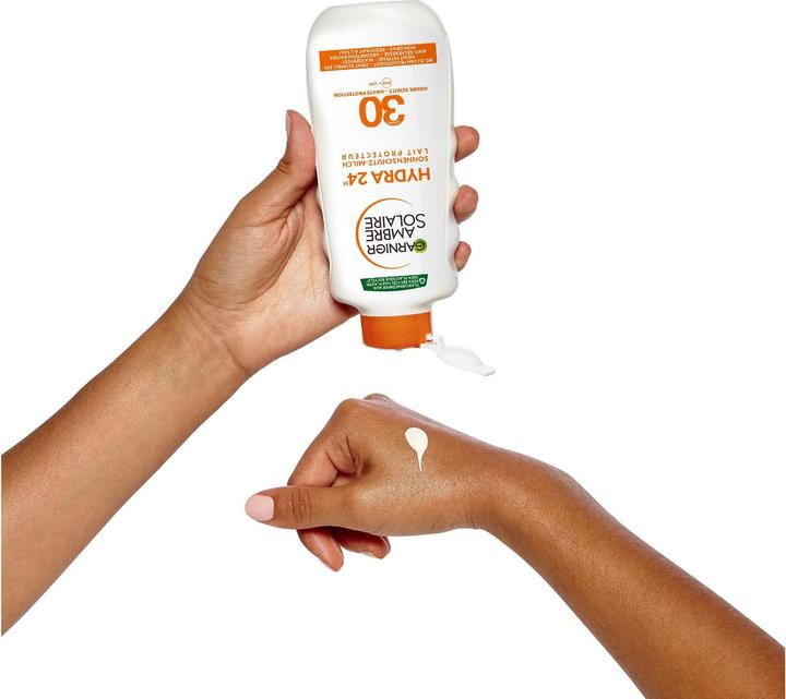 Produktbild Garnier Ambre Solaire Hydra 24 (Sonnenmilch, SPF 30, 200 ml, 280 g)