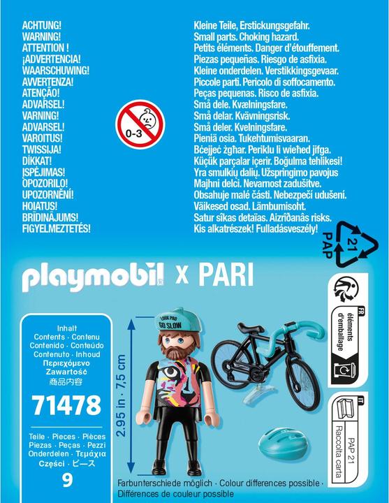Produktbild Playmobil Rennradfahrer Paul (71478, Playmobil Special Plus)