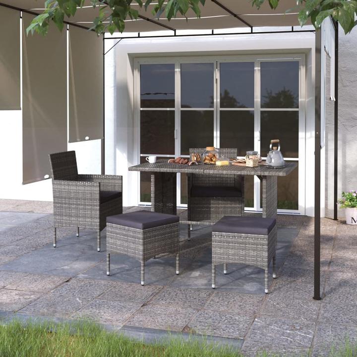 Actual product image VidaXL Gartenstuhl und Hocker