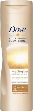 Produktbild Dove Nourishing Body Care Visible Glow Self-Tan Lotion - SamoopalovacÃ­ pÅ™Ã­pravek Fair-Medium (L (250 ml)