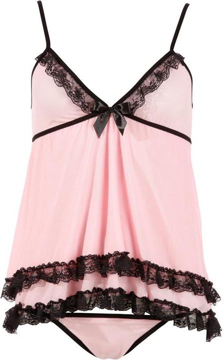 Image du produit Cottelli Collection Babydoll & String Rose (M)