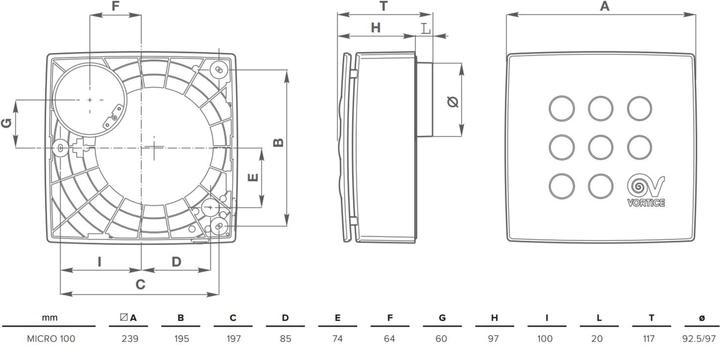 Immagine prodotto Vortice Quadro Micro 100