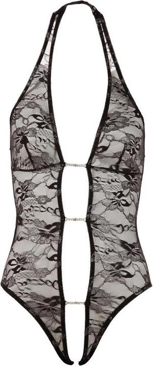 Productafbeelding Abierta Fina Kanten bodysuit met strass-steentjes (M)