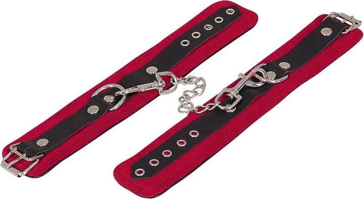 Actual product image Zado Wild Thing leather ankle cuffs red