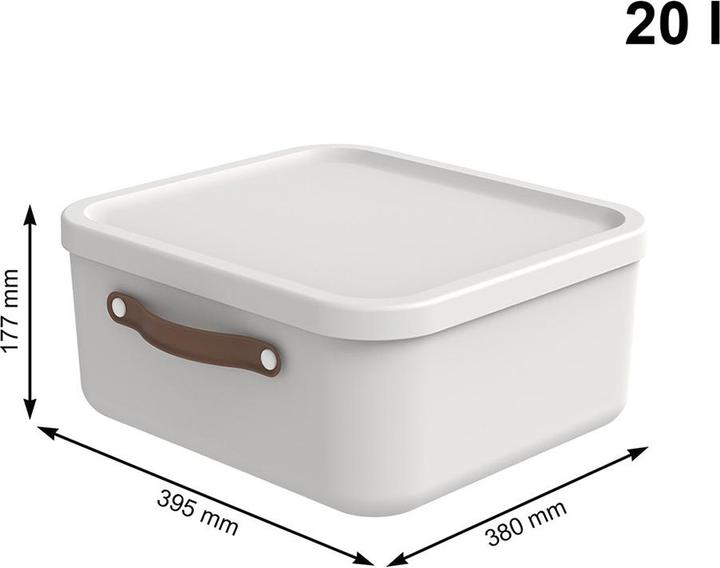 Image du produit Rotho Lot de 2 boîtes de rangement 20 l et 40 l MALOJA (40 l)