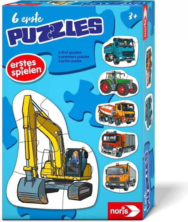 Produktbild Noris 6 erste Puzzles – Fahrzeuge (20 Teile)