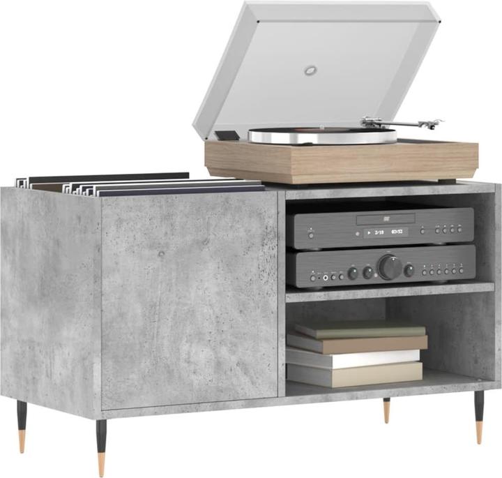 Actual product image VidaXL Plattenschrank Betongrau 85x38x48 cm Holzwerkstoff