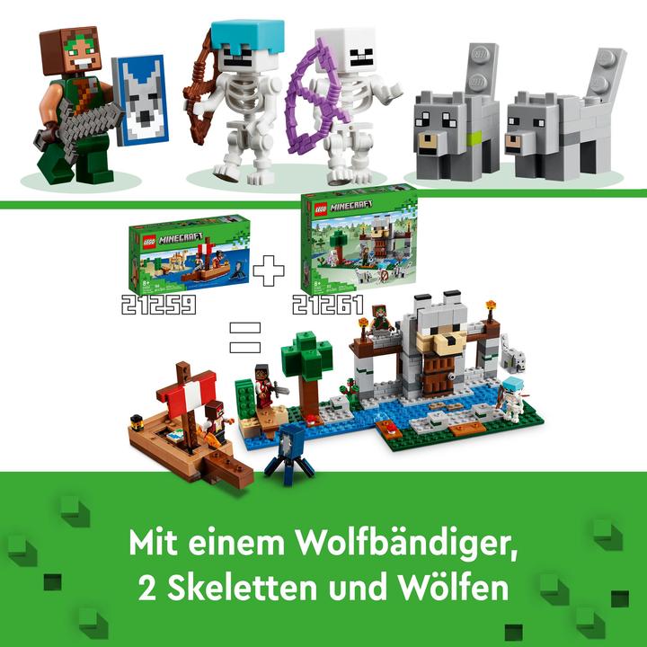 Produktbild LEGO Die Wolfsfestung (21261, LEGO Minecraft)