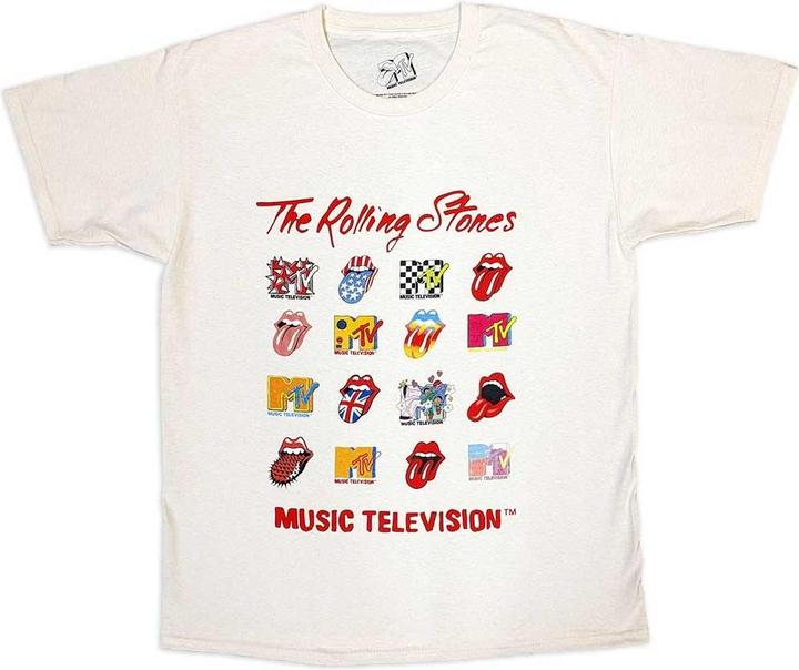 MTV Erwachsene Mashup Rolling Stones Logo TShirt