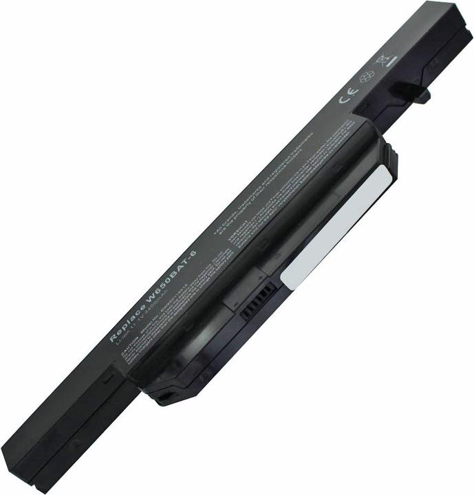 Actual product image AccuCell Battery suitable for Clevo W650BAT-6 Battery 6-87-W650S-4D4A, 6-87-W650S-4D4A1, 6-87-W650S-4D4A2 (4400 mAh)