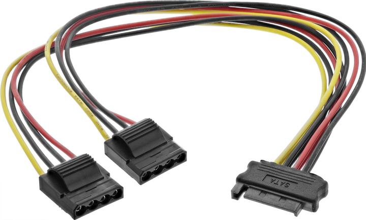 Image du produit InLine Câble d'alimentation en Y SATA 4 pôles Molex