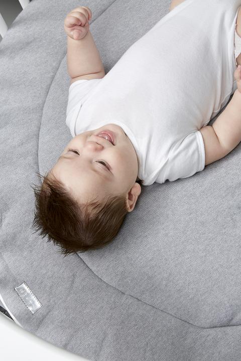 Actual product image Meyco Playpen insert rond Knit basic grey melange (95 cm, 95 cm)