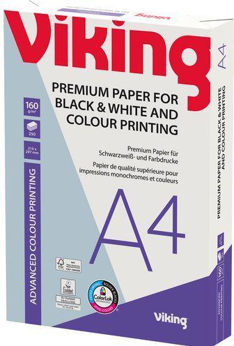 Actual product image Viking Colour laser paper Colour Print A4 160 g/m² Inkjet Laser (160 g/m², 250 x, A4)