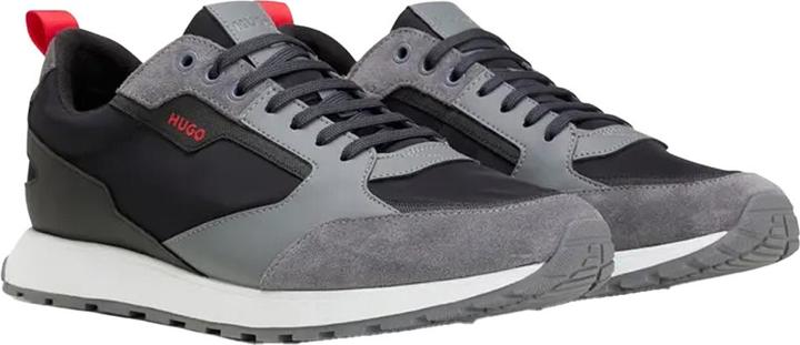 Actual product image HUGO Mens Icelin Suede Panel Running Trainers (39.5)