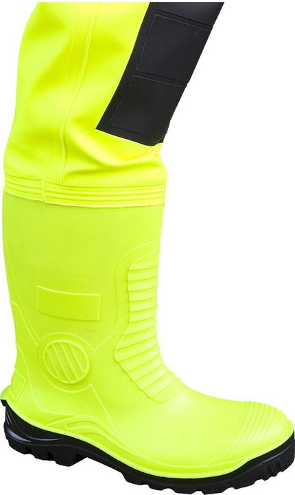 Actual product image Dönges Hi-Vis waders with S5 safety boots, size 40 (40)