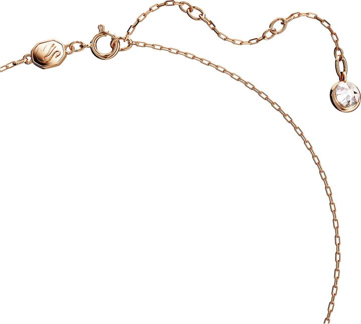 Produktbild Swarovski Iconic Swan Halskette Schwan Klein Weiss Roségold (Swarovski Metall, 38 cm)