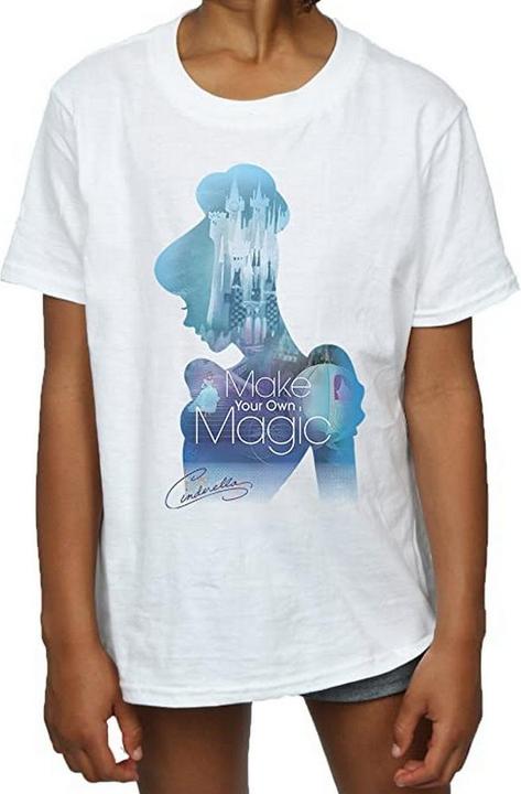 Immagine prodotto Cinderella Girls Make Your Own Magic Silhouette Maglietta in cotone (116)