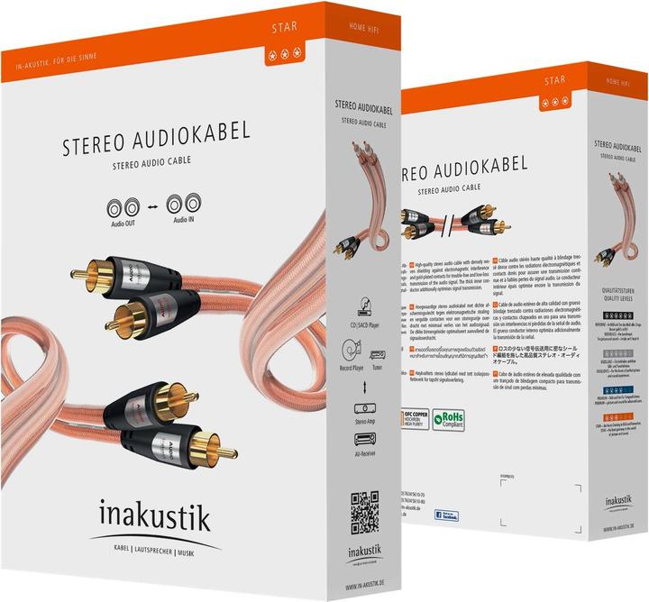 Actual product image Inakustik 2in1 (0.75 m, Cinch)