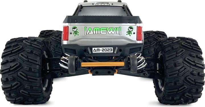 Immagine prodotto Amewi Auto RC AMX Mammut Monster Truck senza batteria/argento 14+ (RTR pronto all'uso)