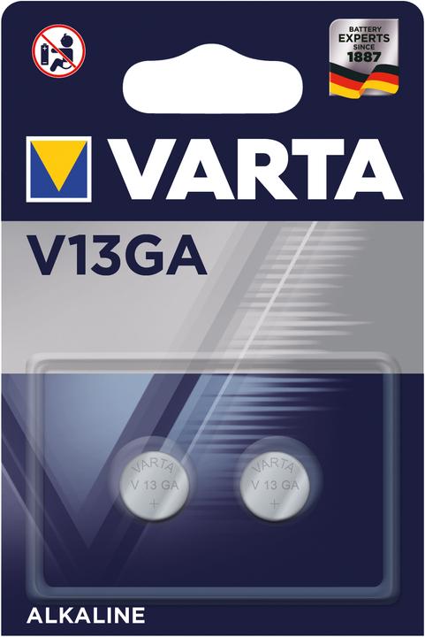 Image du produit Varta Électronique V13GA (2 pcs, LR44, 155 mAh)