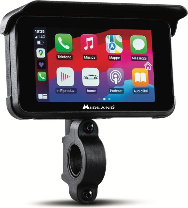 Actual product image Albrecht Midland BikePlay Guardian motorbike multimedia system
