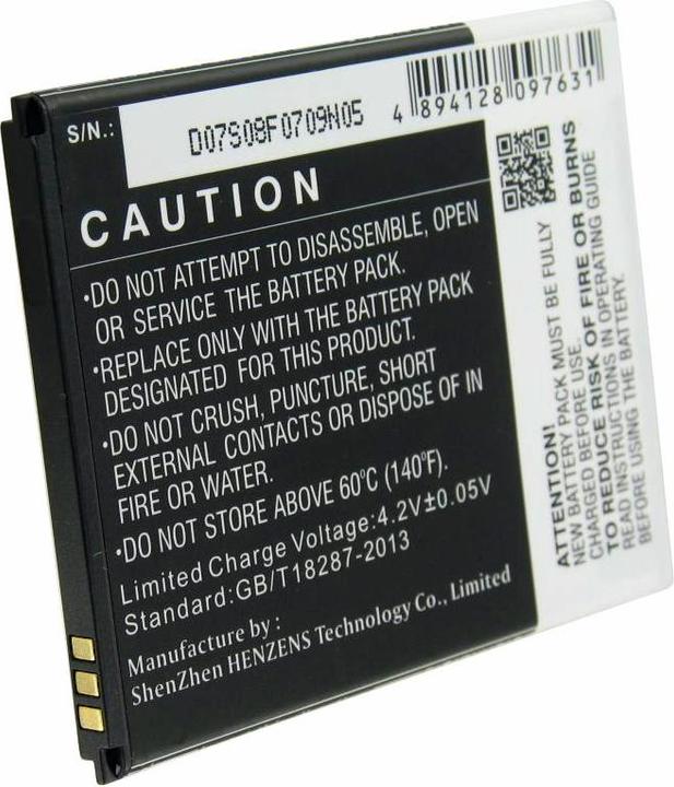 Actual product image AccuCell Battery suitable for Kazam Trooper 2 5.0 Battery KLB200N291