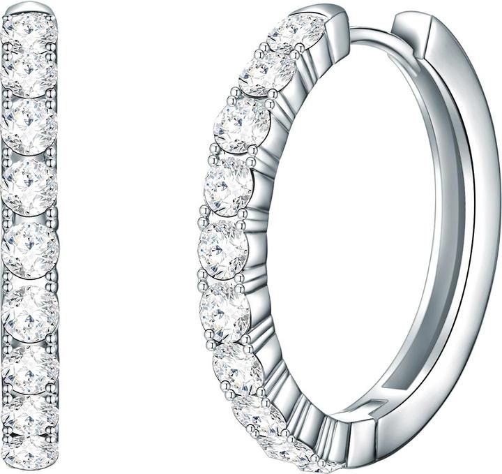Lulu & Jane Damen Messing verziert mit Kristallen von Swarovski® silber - 29091 (Messing)
