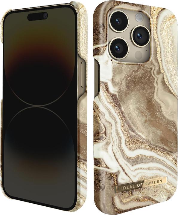 Productafbeelding iDeal Of Sweden Ontwerper overtrek Golden Sand Marble (Apple iPhone 14 Pro)