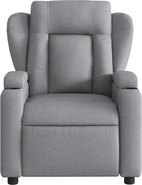 Image du produit VidaXL Fauteuil de massage gris clair tissu,Couleur : gris clair,Matériau : tissu