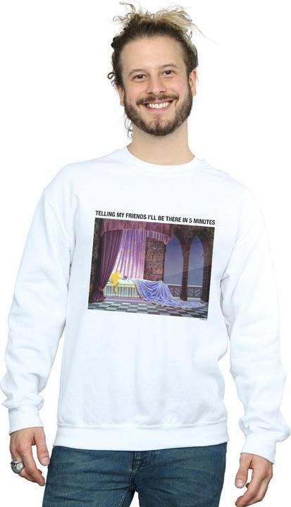 Actual product image Disney Mens Sleeping Beauty I'll Be There In 5 Sweatshirt (S)