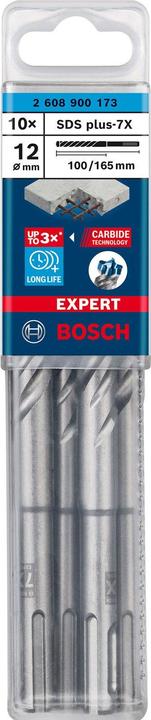 Actual product image Bosch Professional Zubehör EXPERT SDS plus-7X hammer drill bit, 12 x 100 x 165 mm, 10 pcs. (12 millimetres)