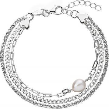 Immagine prodotto Evolution Group Bracciale triplo in argento con vera perla di Pavona 23028.1