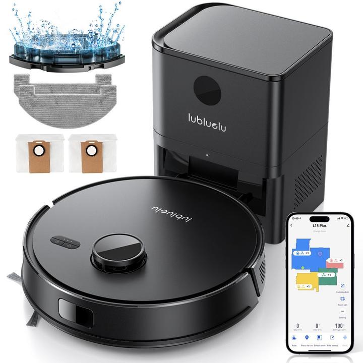 Produktbild Lubluelu Vacuum cleaner L15 Plus robot vacuum cleaner with self-empty station (Saugroboter)