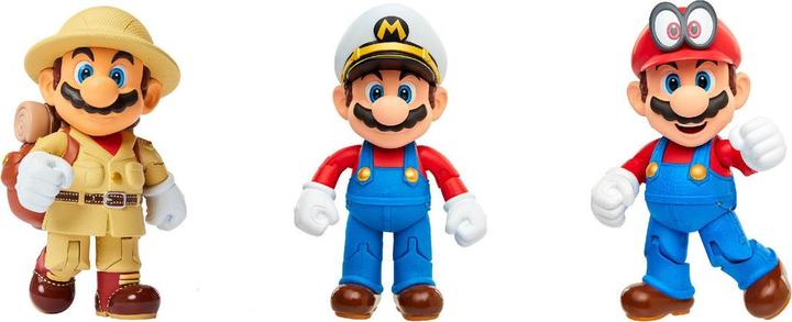 Immagine prodotto Nintendo Set di 3 figure di Super Mario Mario Odyssey, 10 cm