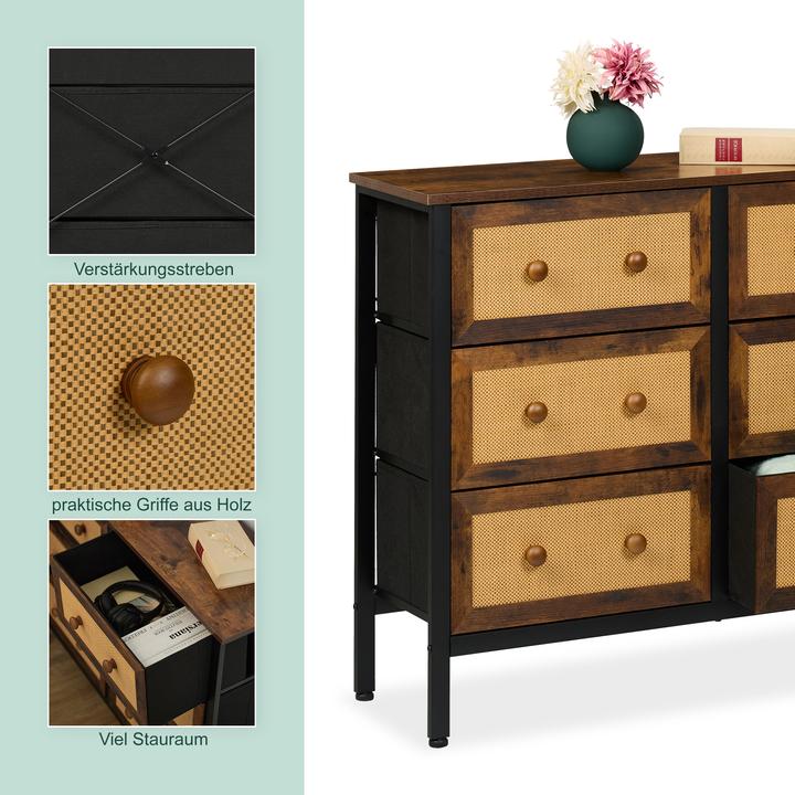 Actual product image Relaxdays Chest of drawers (100 x 32 x 83 cm)