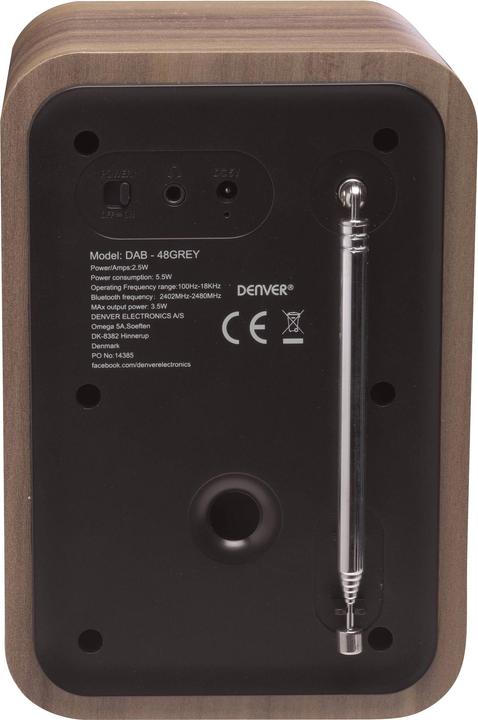 Image du produit Denver DAB-48 (FM, DAB, Bluetooth)