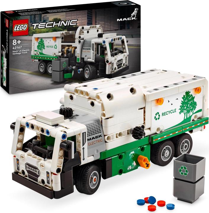 Produktbild LEGO Mack LR Electric Müllwagen (42167, LEGO Technic)