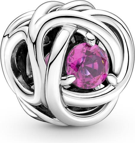 Produktbild Pandora Oktober Geburtsstein Rosafarbener Ewigkeitskreis Charm (Sterling Silber 925)
