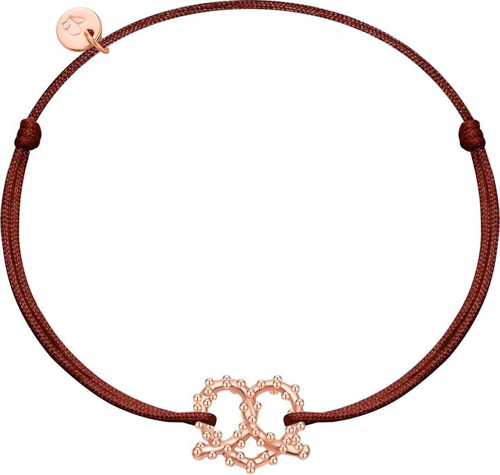 Actual product image Glanzstücke München Ladies bracelet heart pretzel - 36388 (22 cm, Sterling Silver)