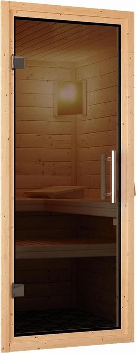 Actual product image Karibu Minja without roof rim (Plug & Play 3,6 KW - Bio external control)