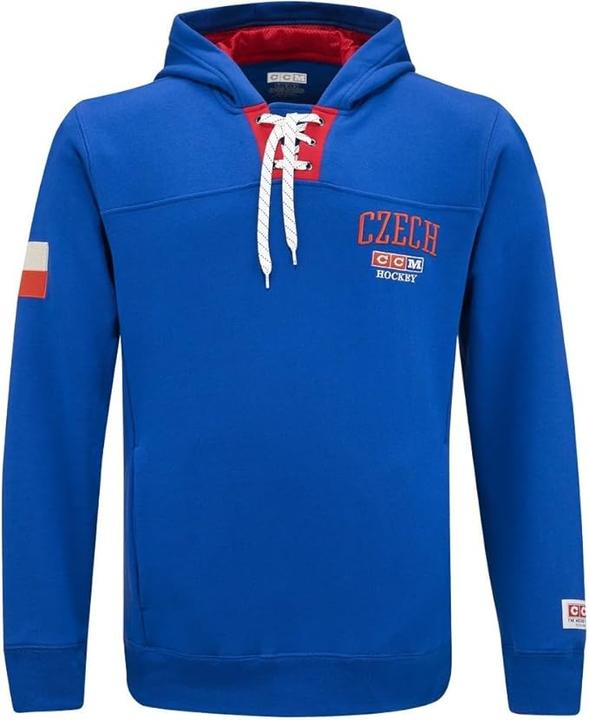 Actual product image CCM FHO22AFI AD FLAG HOODIE TEAM FINLAND Classic Blue M (4057800) (M)