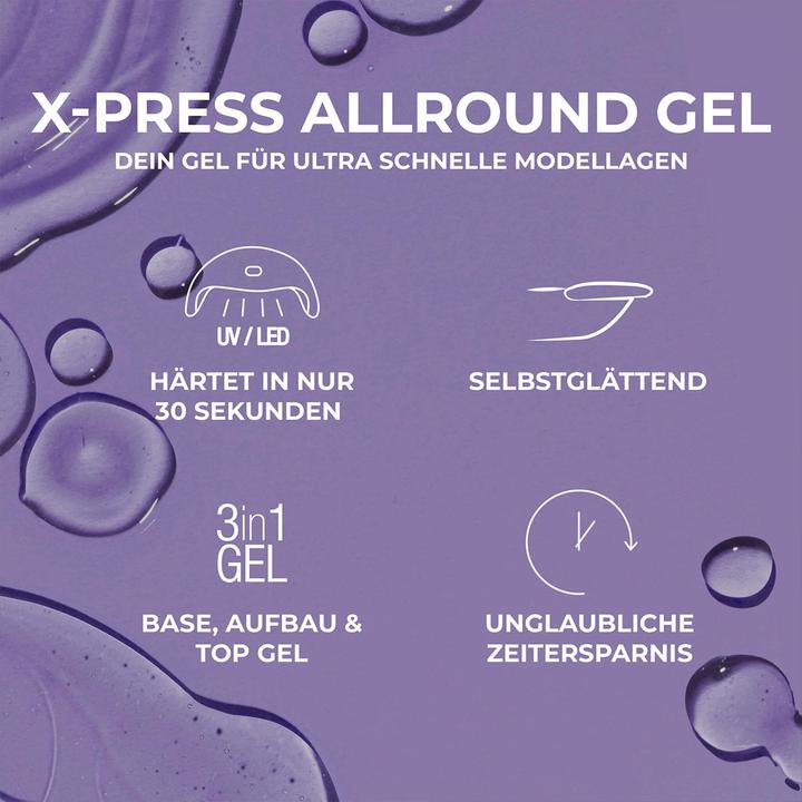 Actual product image Juliana Nails X-press Allround Gel - 30 sec - Cover Nude (Nude-pink, UV gel varnish)