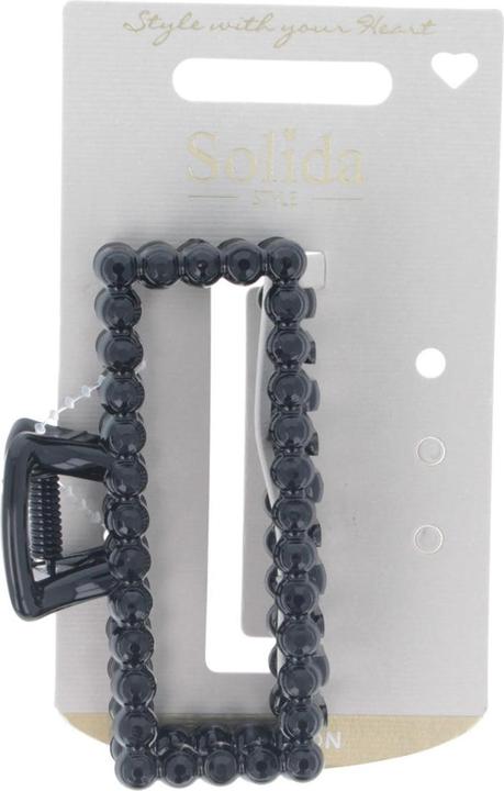 Produktbild Solida Haarklammer mit schwarzem Strass