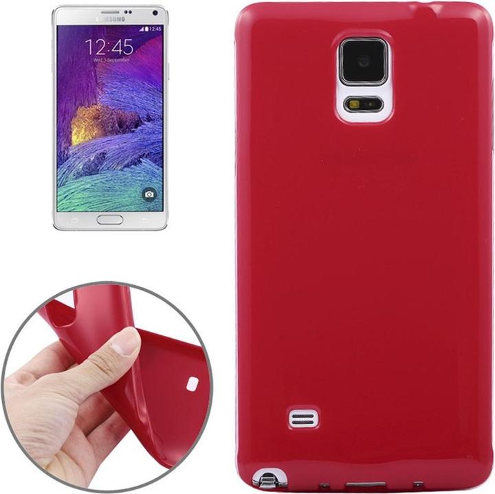 Actual product image König Design Protective cover TPU Case for mobile Samsung Galaxy Note 4 SM N910 Red (Samsung Galaxy Note 4)