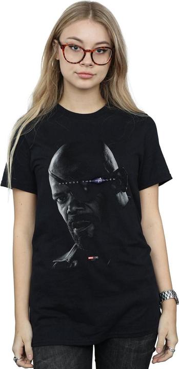 Immagine prodotto Avengers Endgame Avenge The Fallen Nick Fury Maglietta Ampia Donna (L)