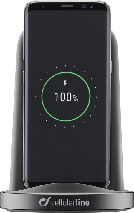 Produktbild Cellularline WIRELESTAND10WTYCK Ladegerät für Mobilgeräte Indoor Schwarz (10 W)
