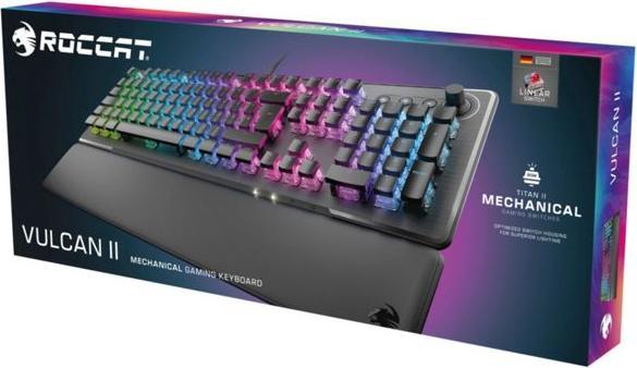 Productafbeelding Roccat Vulcan II, zwart gaming toetsenbord, rode schakelaar (NL, Bedraad)