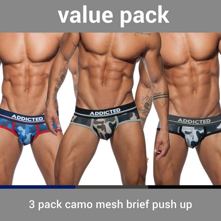 Produktbild Addicted Three Pack Camo Brief (S, 3er Pack)