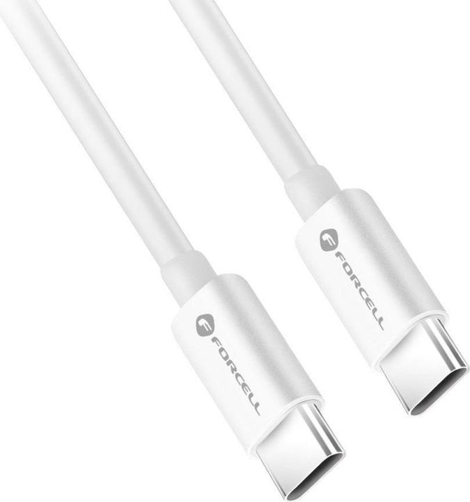 Produktbild Forcell USB-C - USB-C kabel - 100W Power Delivery i QC 4.0, e-mark Chip - 2 m (2 m, USB 3.2 Gen 2)