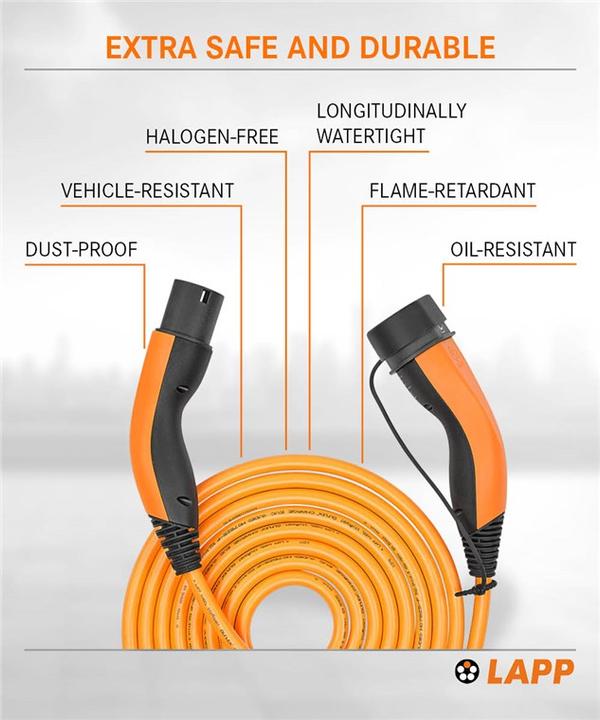 Image du produit Lapp Mobility Helix (Type 2, 22 kW, 32 A, 5 m)